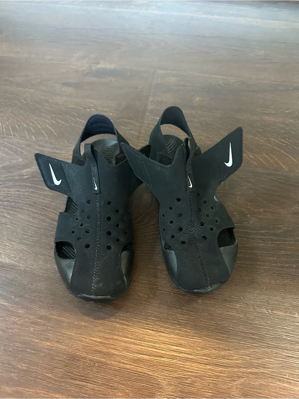 Nike Kids Black Slip-On Water Sandals